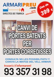 Promocion ArmariPreu - Promocion Cambio de Puertas Armario a Medida